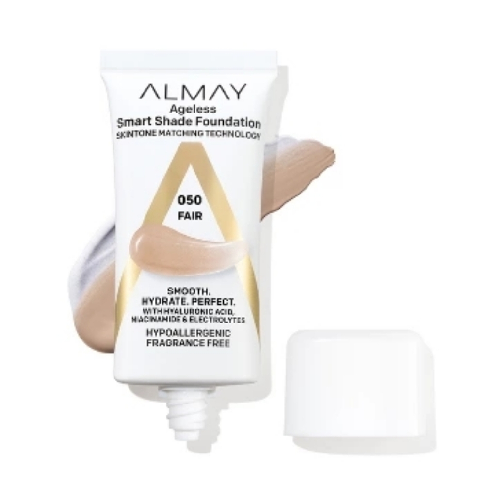 2 x Almay Smart Shade Ageless Foundation, 050 Fair, 1 fl oz